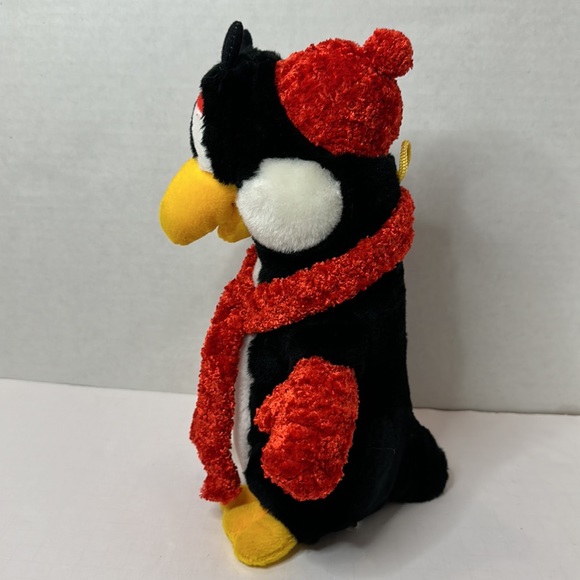 Classes Toy Company Holiday Penguin Plush Stuffed Animal Red Hat Scarf - Picture 2 of 4